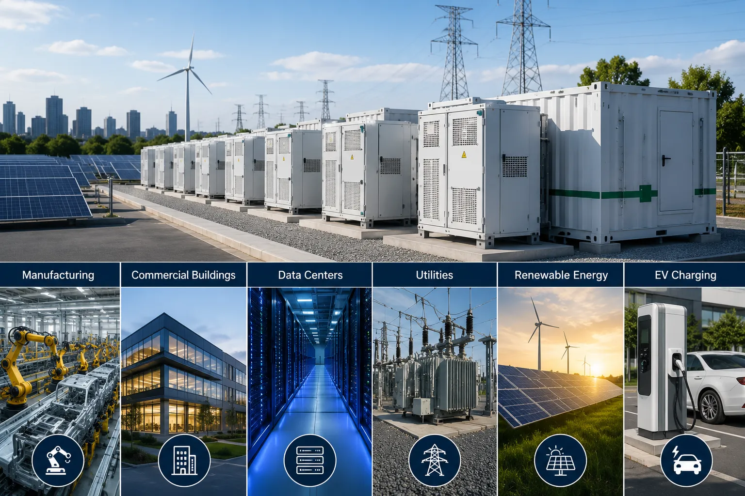 Percenec Energy commercial and industrial battery energy storage system deployment