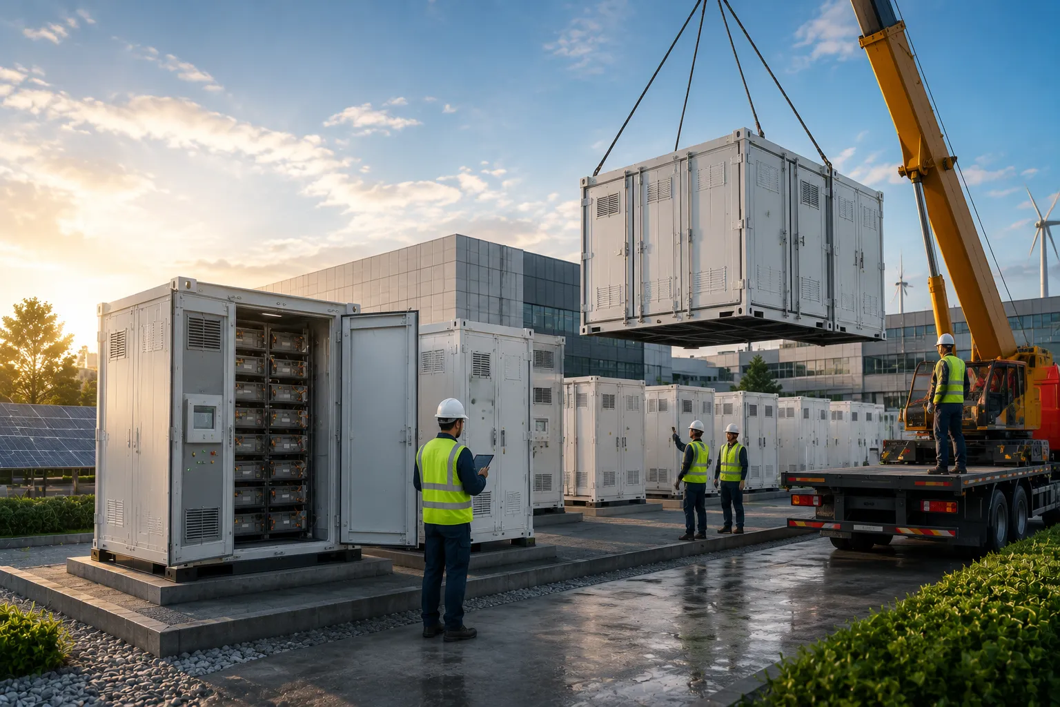 Percenec Energy commercial BESS deployment field installation