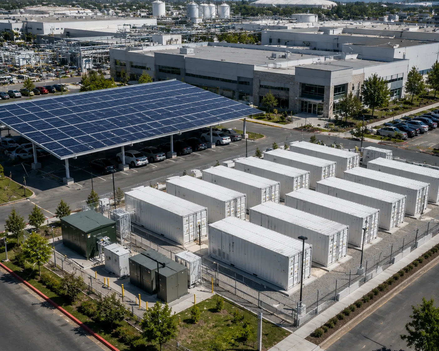 Commercial and Industrial Energy Storage System Topology Diagram