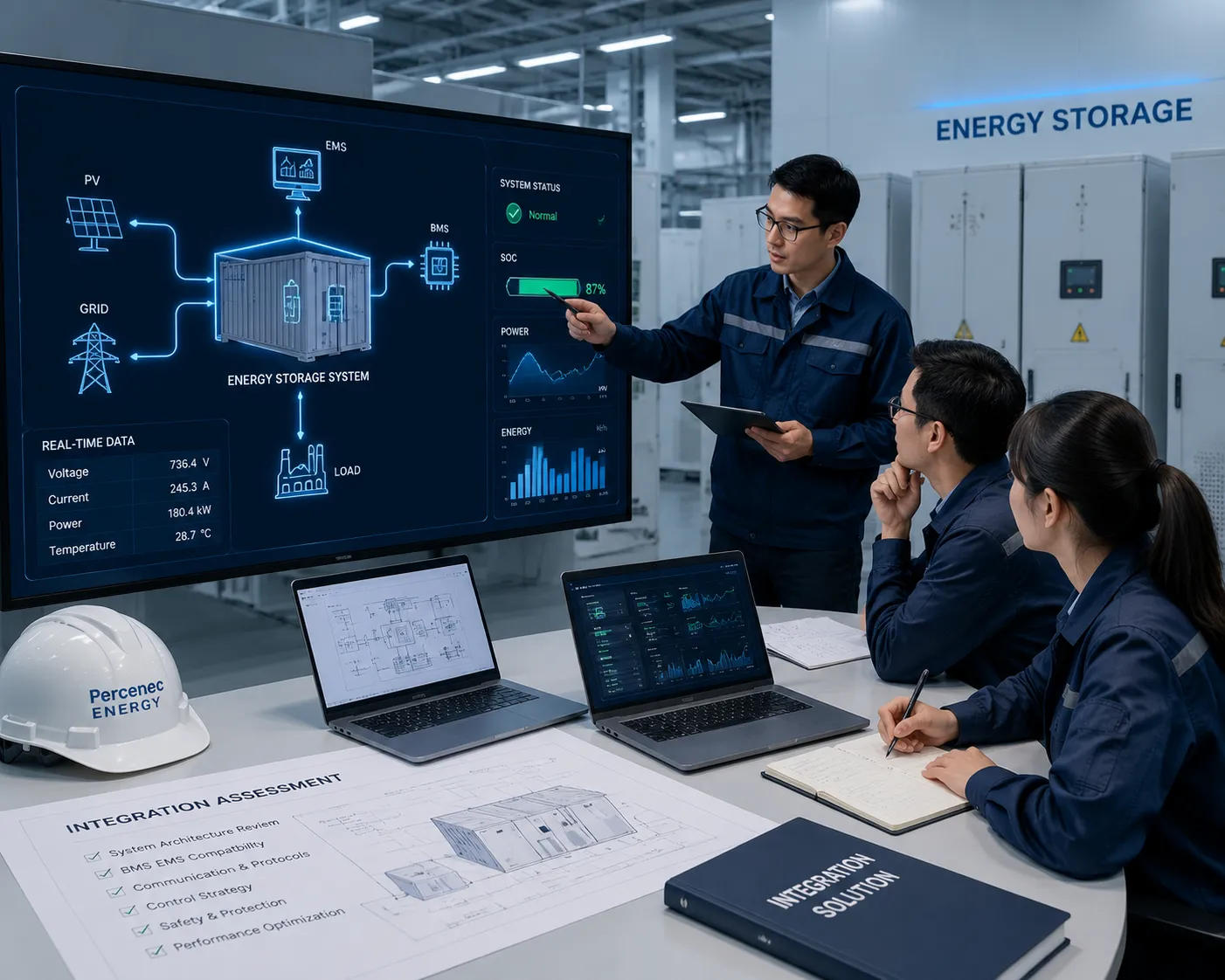Percenec Energy BMS EMS Integration System