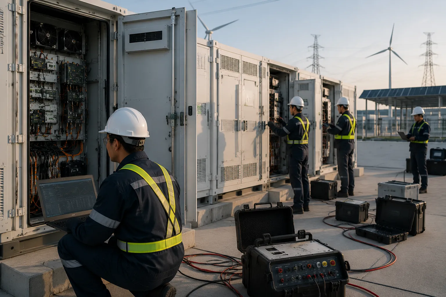 Percenec Energy BESS quality control through Factory Acceptance Testing (FAT) and Site Acceptance Testing (SAT)