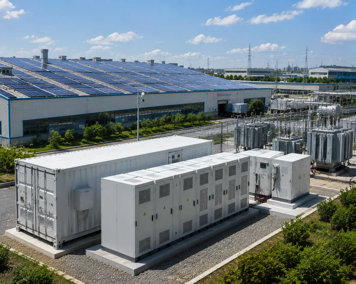 Solar plus storage microgrid architecture by Percenec Energy