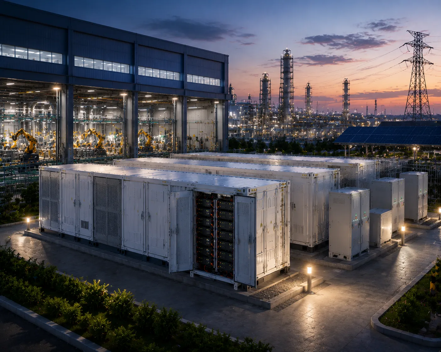 Percenec Energy factory energy storage system installation