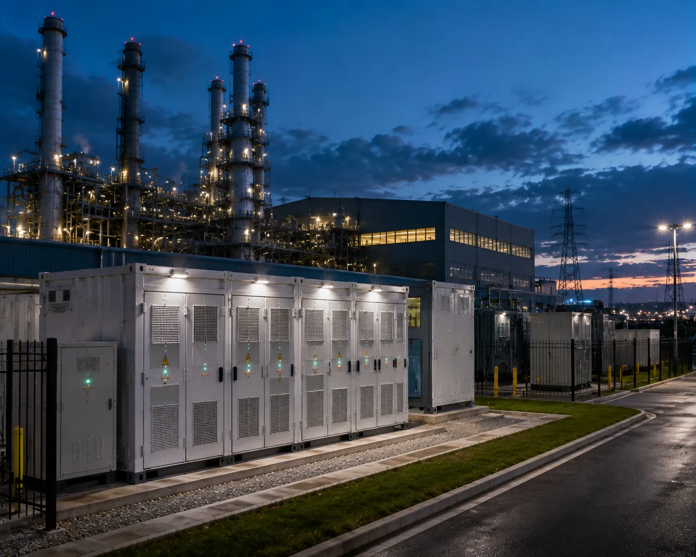 Percenec Energy commercial energy storage system installed at manufacturing facility