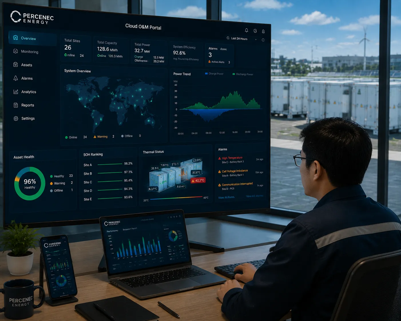 Percenec Energy Cloud O&M Intelligence Portal