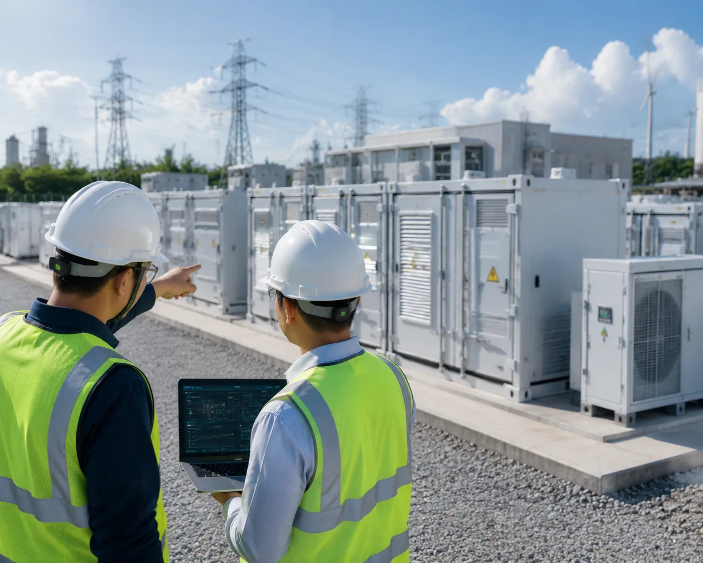 Percenec Energy commercial BESS project engineering and site commissioning