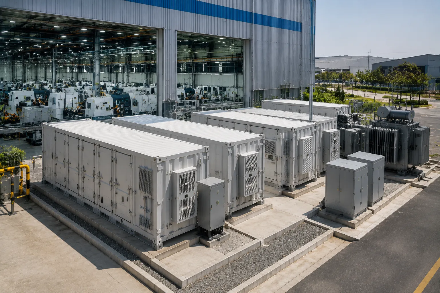 1MW 2MWh Industrial Manufacturing BESS System