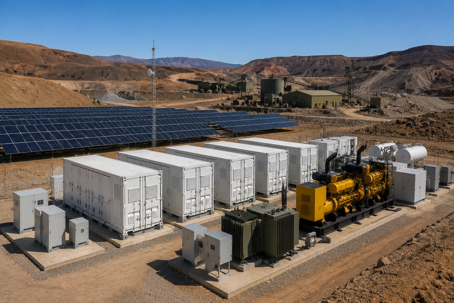 2MW Off Grid Mining Microgrid Energy Storage Deployment