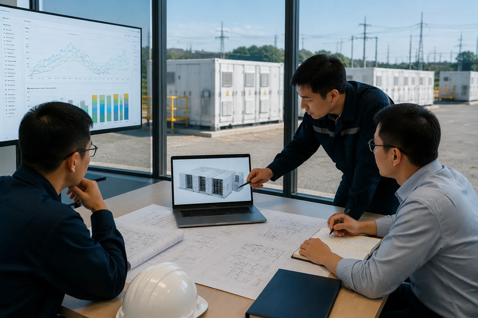 Commercial Battery Energy Storage System Cabinet Microgrid Integration